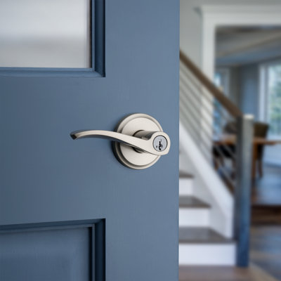 Sedona Keyed (Entry) Door Lever with Round Rosette Multipack