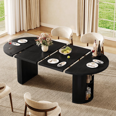 Table de salle à manger extensible de 41 à 78 po Mid Century