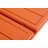 Cinya Modern Outdoor Aluminum 7-Piece Extension Dining Set With Stackable Chairs & Built-In Leaf Storage, Orange-1373936716