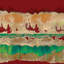 « wholeheartedly », reproduction d’art sur toile tendue en rouge-72678264-72678263-72678265