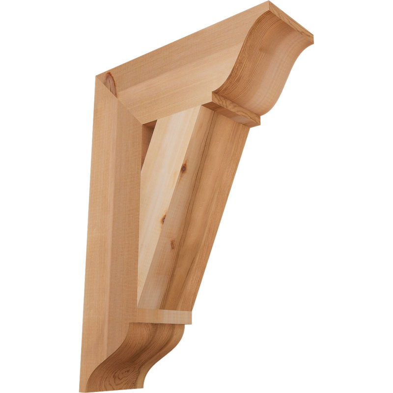 Support traditionnel, H 26 po x l 5,5 po x P 18 po, Cèdre rouge de l'Ouest (lisse)