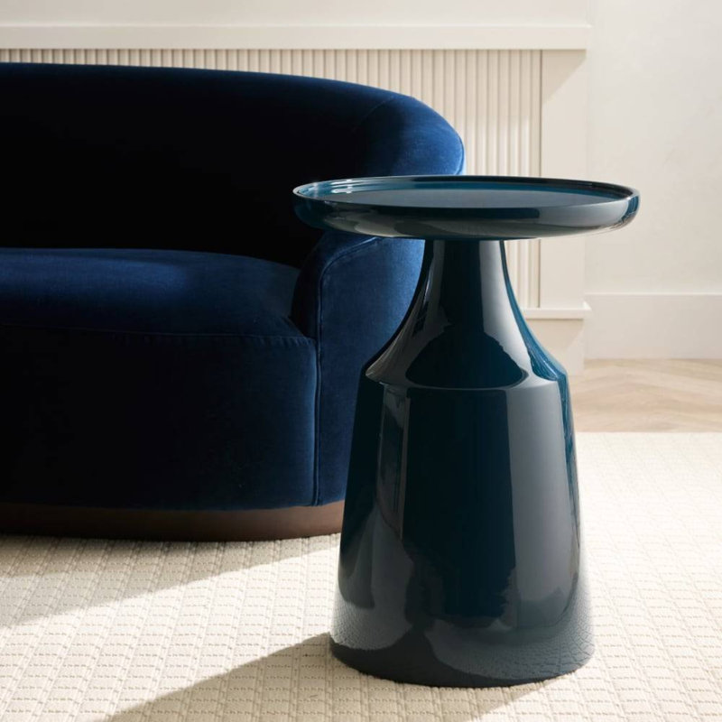 Turin End Table, Navy