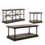 Ensemble de tables basses en acier bleu 47,25 po Kiven-105323255-127448547
