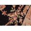 Tapis floral noir / olive en laine 6 pi x 9 pi Panella