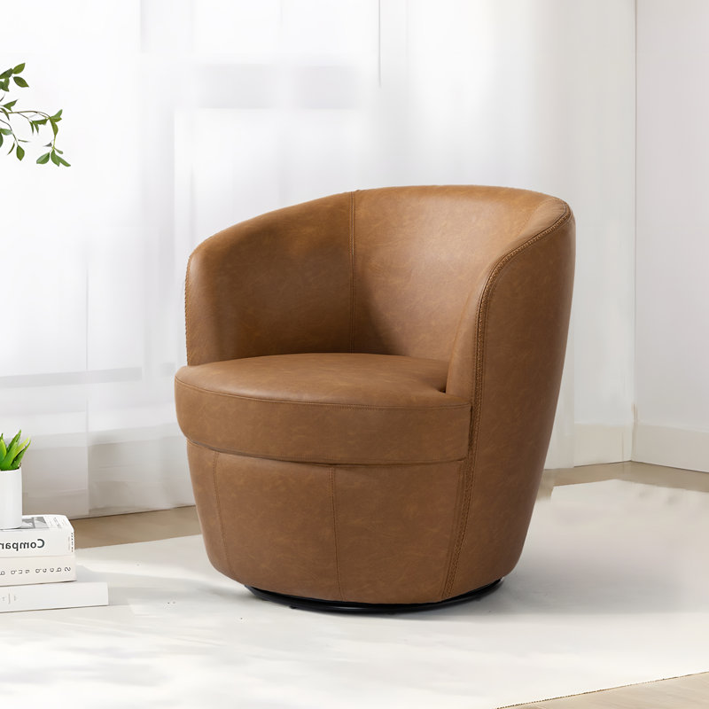 Fauteuil d'appoint Aunna, Marron clair