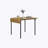 HOMCOM Industrial Folding Dining Table for 2 to 4, Space Saving Drop Leaf Kitchen Table for Small Spaces, Walnut-107443770