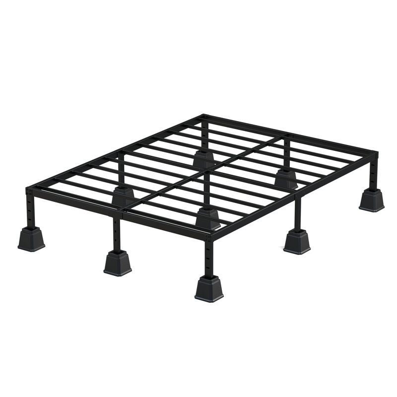 Ensemble de 9 élévateurs de lit robustes, H 4,9 po x l 6,3 po x L 6,3 po, Noir, noir, noir, noir
