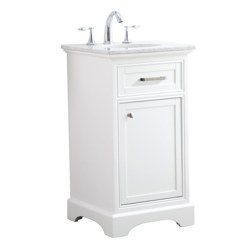 Meuble-lavabo simple 19 po Hermes, Blanc