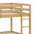 Wooden Solid Floor Bunk Bed With Ladder-1748744066