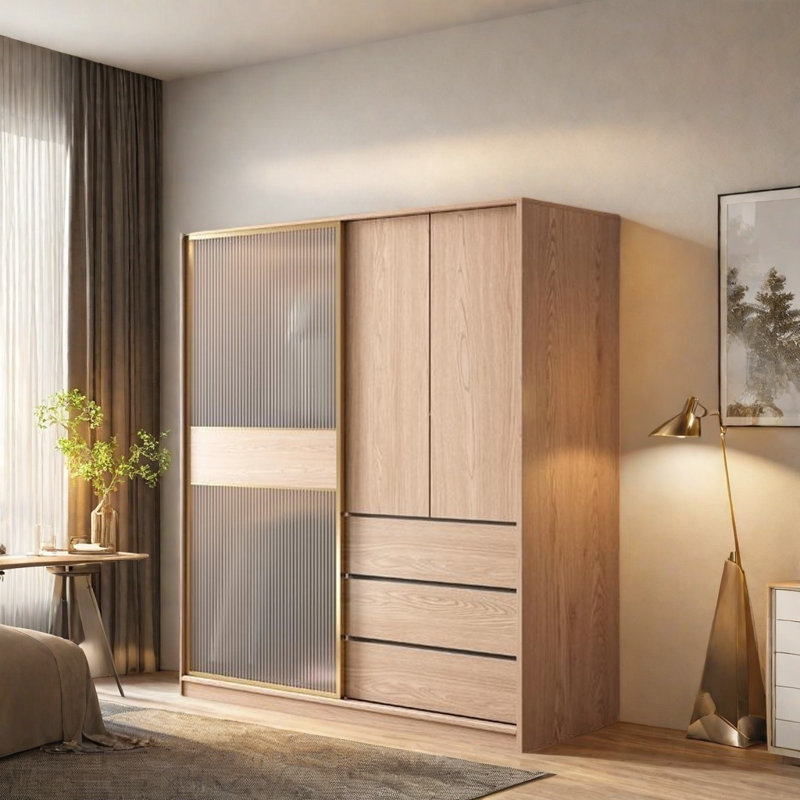 Garde-robe moderne et simple, H 82,68 po x l 47,24 po x P 23,62 po