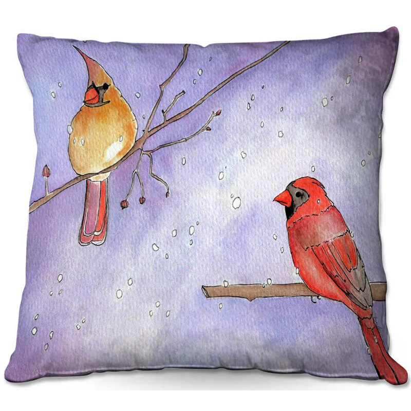  Coussin Couch Cordial Cardinals, 16 po x 1 po