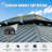 12' X 14' Hardtop Gazebo Permanent Aluminum Outdoor Gazebo With Galvanized Steel Double Roof, Drainage Gutters, Curtains, And Netting For Party, Wedding, Dining-128930605-128930606