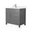 Ensemble de meuble-lavabo simple 36 po avec plateau en marbre Beckett-61870889-61870890-61870891