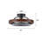 Pershing 1-Light Walnut Wood LED Semi-Flush Mount