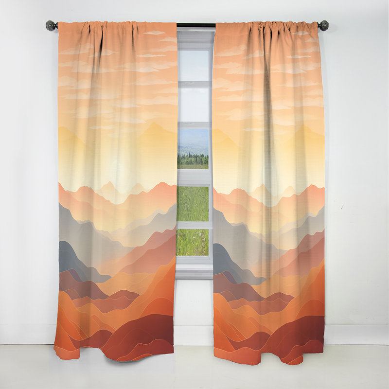 Rideau occultant Blix Sunrise Sunset, L 52 po x L 84 po