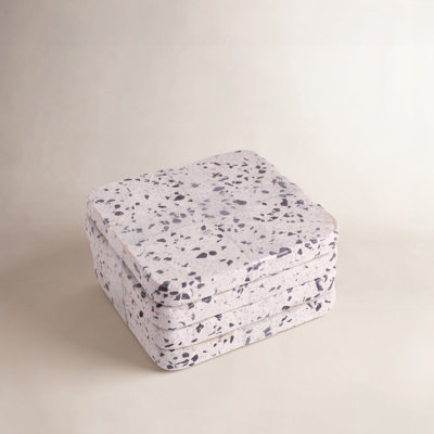 Marble Square 4 Piece Coaster Set
