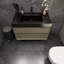 Ensemble de meuble-lavabo simple mural 36 po Golitz-904707280