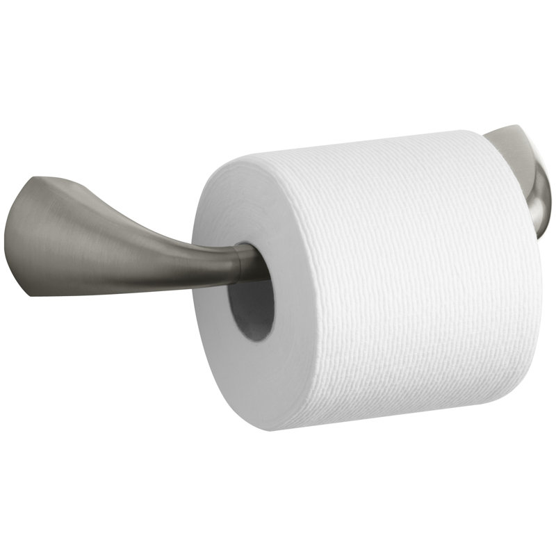 Alteo Pivoting Toilet Paper Holder, Wall-Mount Bathroom Toilet Paper Holder, Vibrant Brushed Nickel