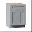 Armoire de base 24 po Shaker avec porte et tiroir à fermeture en douceur, tablette réglable pour la cuisine, la salle de bain, la buanderie et le garage (sans évier)