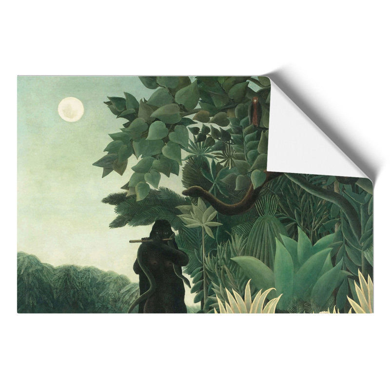 The Snake Charmer by Henri Rousseau - No Frame Painting, 30cm H x 42cm W x 0.1cm D