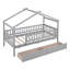 Twin Size House Bed With Two Drawers-1395846149