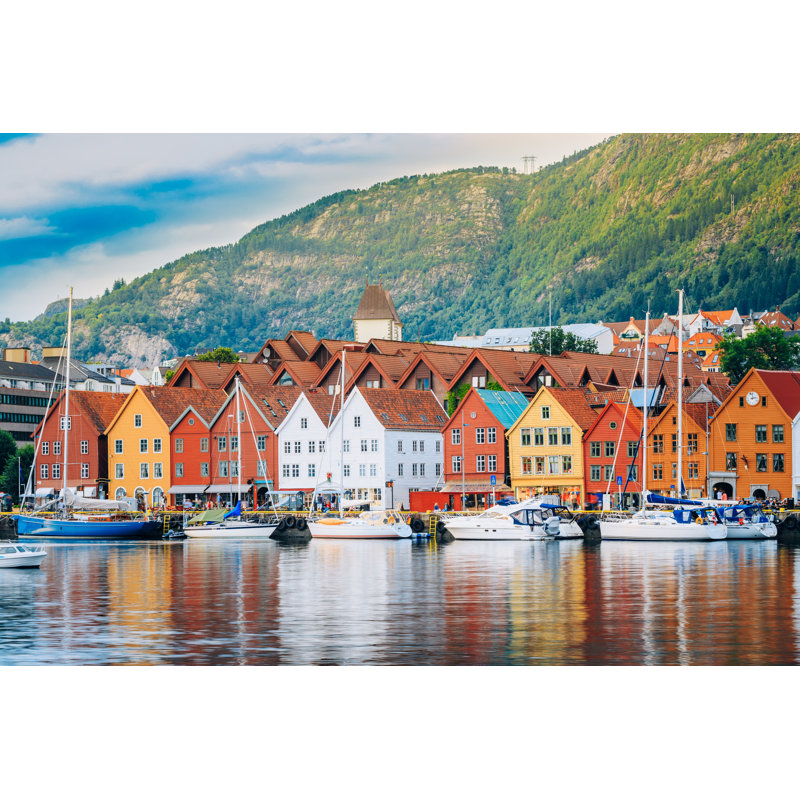 View Of Historical Buildings - Wrapped Canvas Print, 51cm H x 76cm W x 3.8cm D