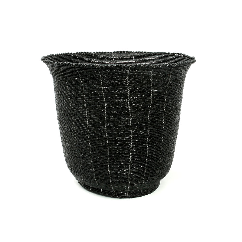 Bazar Bizar Wicker Basket, Black