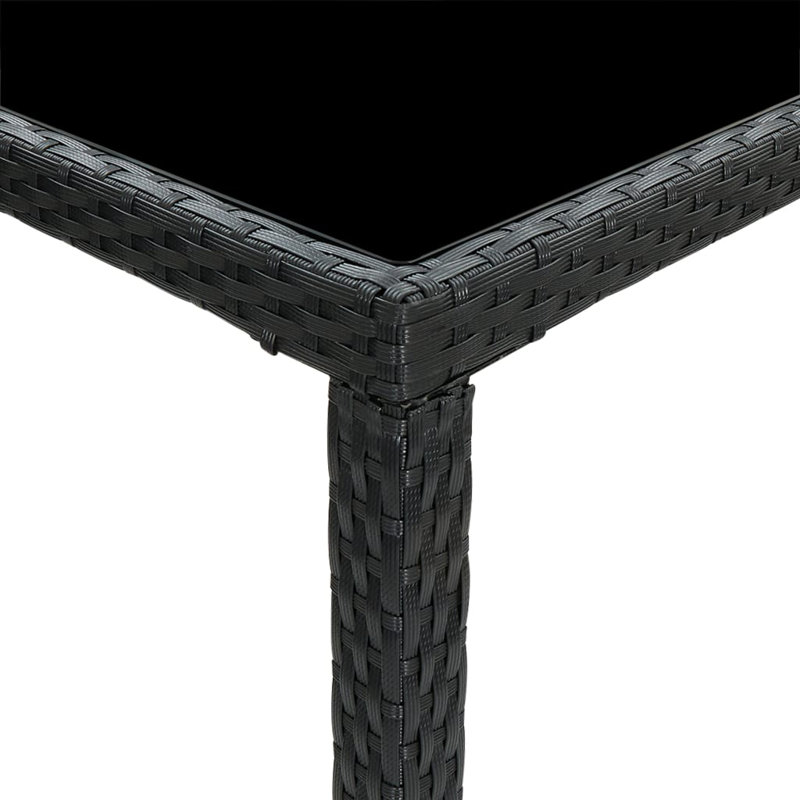 Evalei Rattan Bar Table, Black