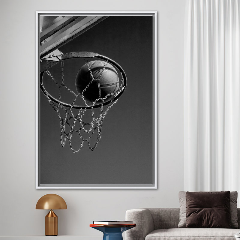 Print on Canvas, 25cm H x 35cm W, White Floater Frame