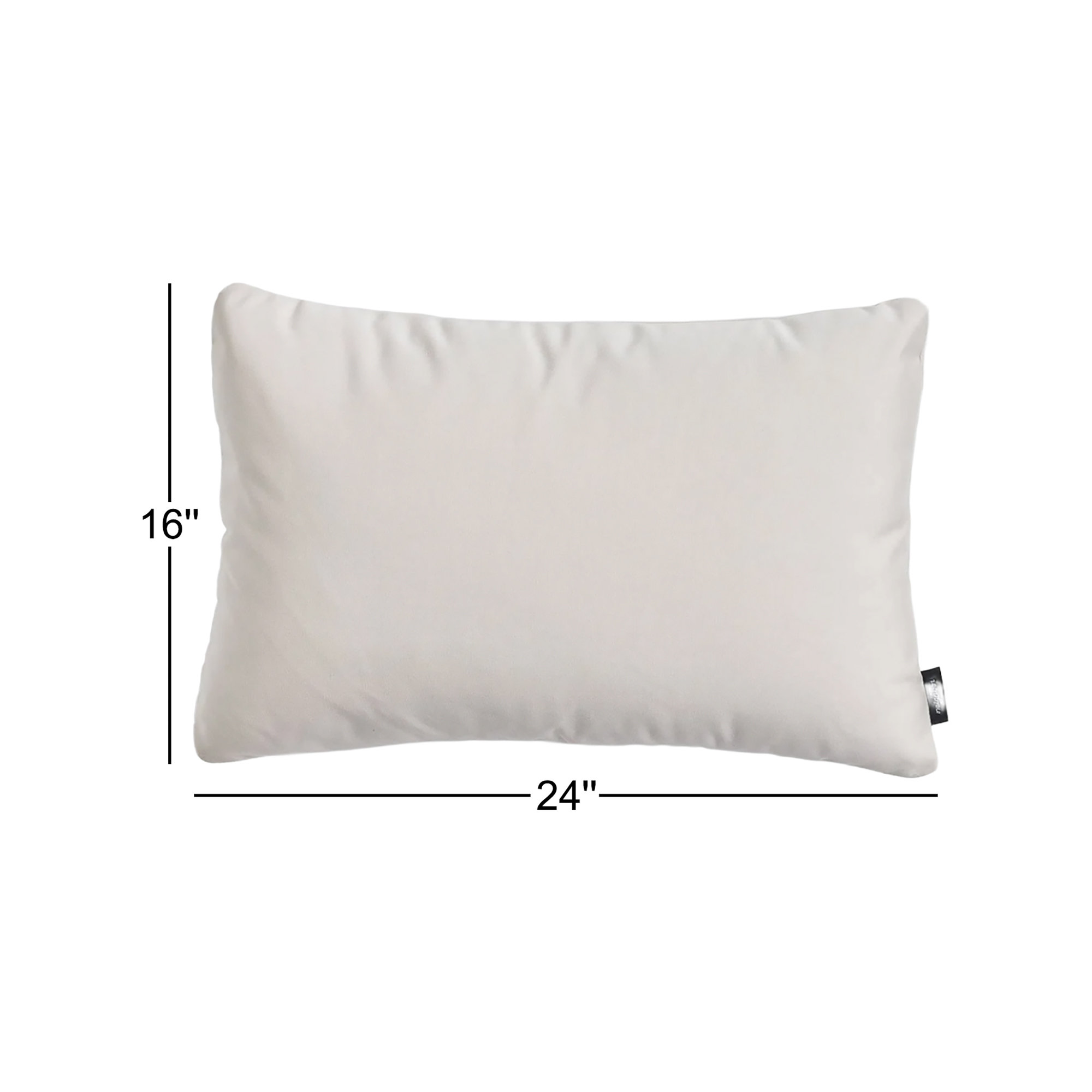Crosshatch Sunbrella® Indoor/Outdoor Throw Pillow, Canvas, Rectangular, 16"H x 24"W