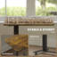 Standing Desk Adjustable Height, Rustic Brown