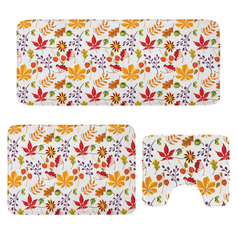 Ensemble de 3 tapis de salle de bain Ambesonne