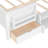 Full Floor Bed Frame With Built-In Bookshelves And Storage Drawers,Full Size Wood Montessori Bed With Staircase Design And Rails, For Kids, Boys, Girls,Easy Assemble( Full, White, Drawers )-1043817856-1042526990