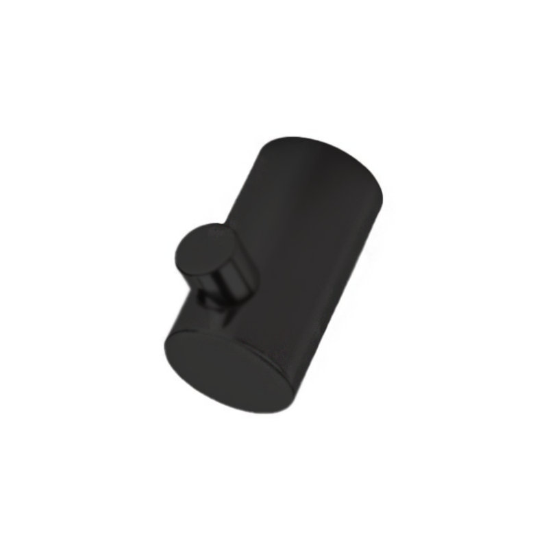 Single Robe Hook, Satin Black