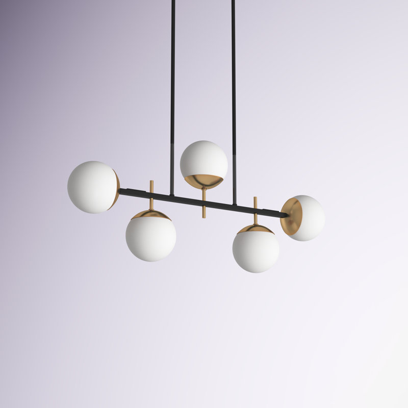 Lustre linéaire moderne à 5 lumières Vicky
