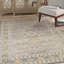 Tapis gris clair / beige tissé à la machine Worsley-1154558512