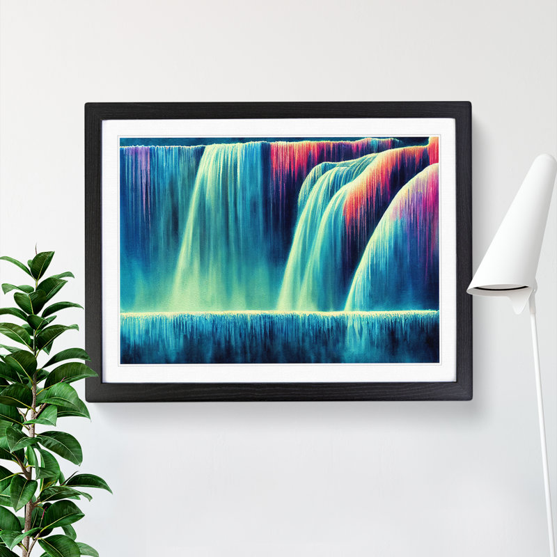 Colourful Watercolour Vol.2 - Framed Print, Black Framed, 25cm H x 34cm W x 2cm D