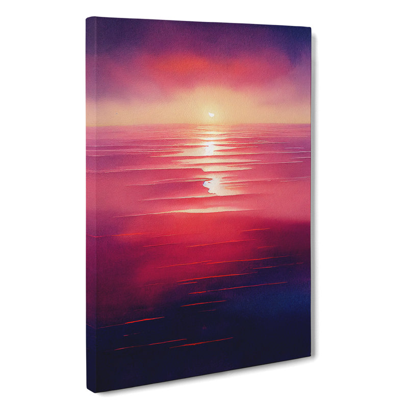 Exceptional Sunset - Wrapped Canvas, 60cm H x 40cm W x 3cm D