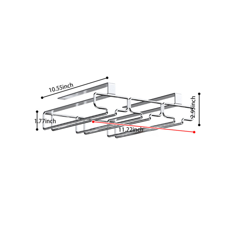Support à verres à vin Donnitta, H 2,95 po x l 11,22 po x P 10,55 po
