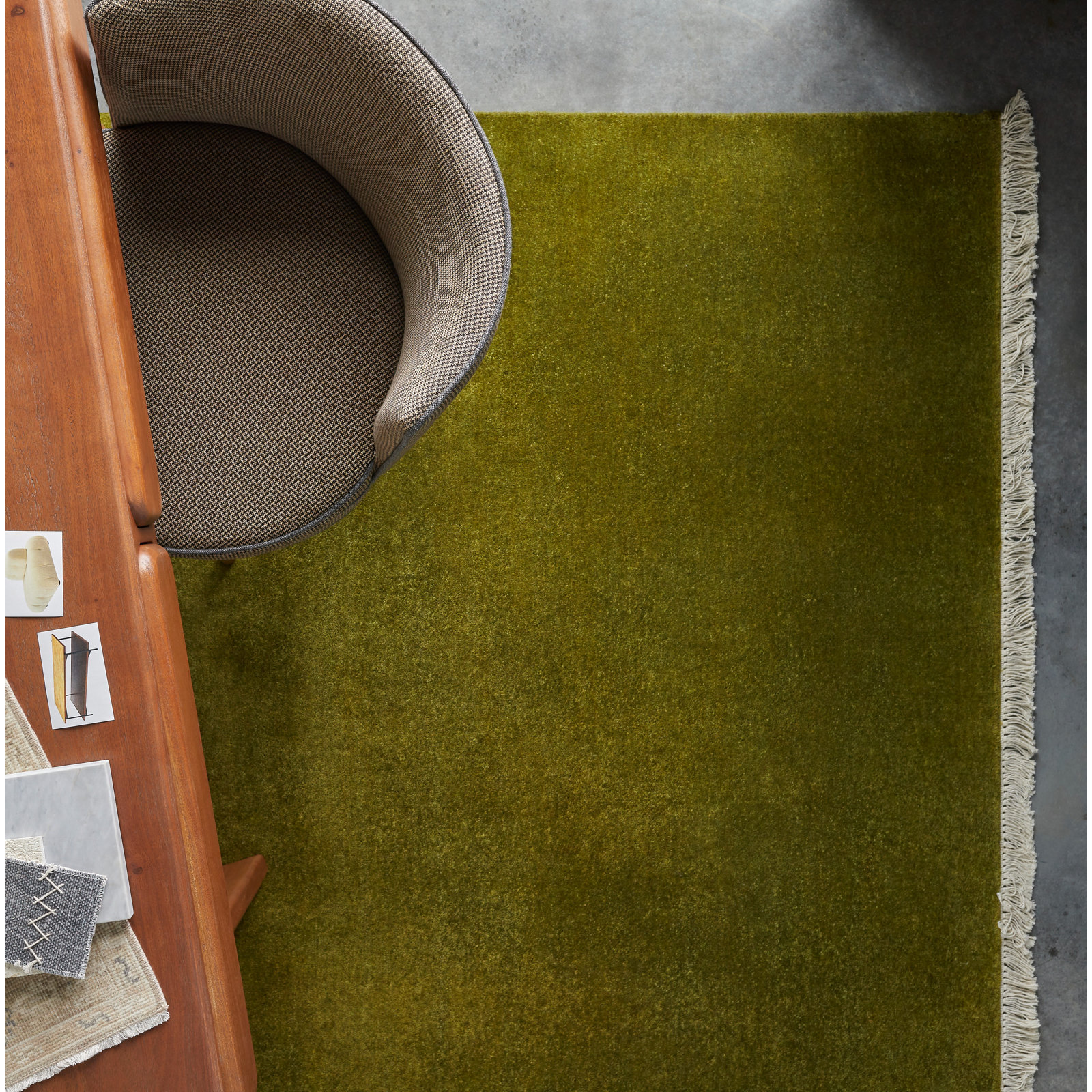 Clio Wool Area Rug, Rectangle 5' x 7'6"