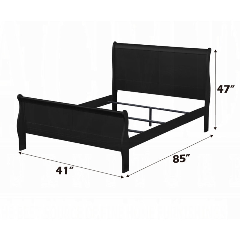 Lit Louis Philippe, Noir, Twin