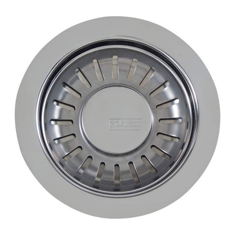 Grid Kitchen Sink Drain, Satin Nickel