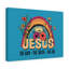 Jesus Rainbow Flower - Wrapped Canvas Print