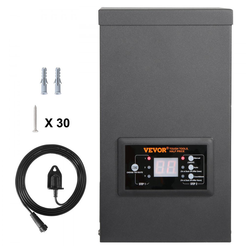 Low Voltage Landscape Transformer with Timer and Photocell Sensor, Waterproof Landscape Lighting Transformer, 300W