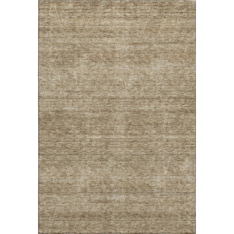Premium Machine Washable Gurubaksh AMF1165 Geometric Rug, Rectangle 10' x 14'
