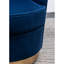 Siège pivotant en velours bleu - Chaise moderne chic et confortable avec aspect rotatif-1081875766