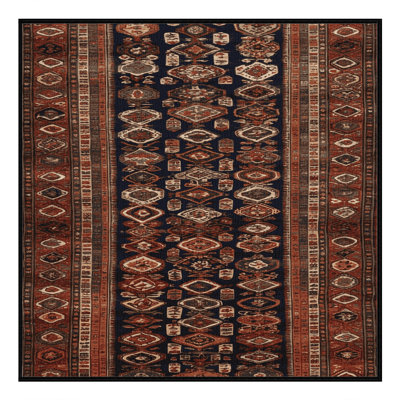 Tapis brun turc lavable à la machine