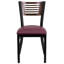Chaise d'appoint à dossier en lattes de bois Prompton-1866246605-1866246606