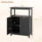 Bathroom Floor Cabinet Freestanding Storage Organizer With 2 Doors Open Compartment -346563088