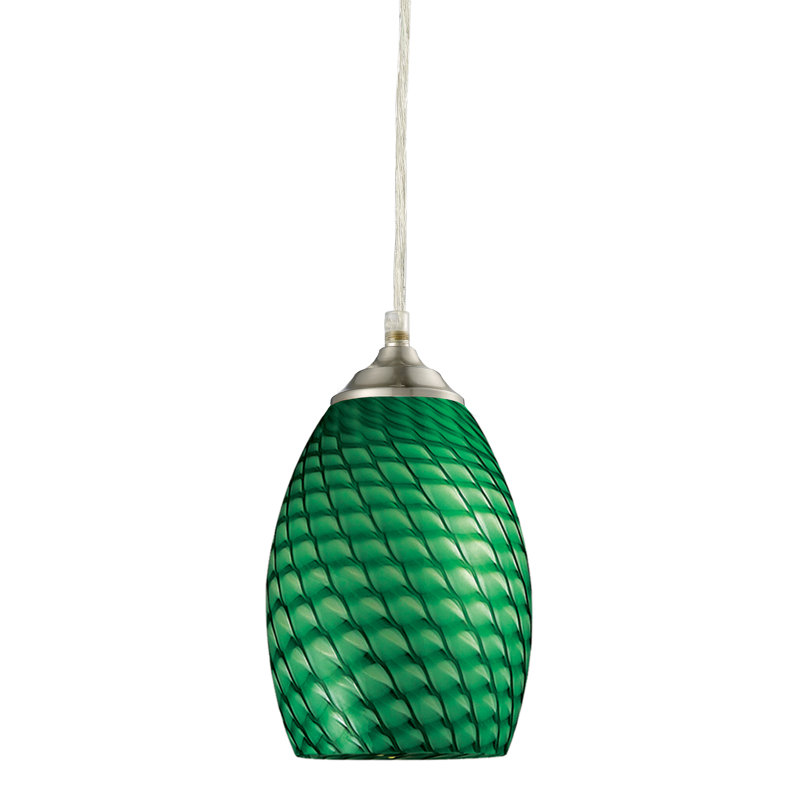Crouse 1 - Light Single Pendant, Brushed Nickel, White